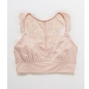 aerie Intimates & Sleepwear - Aerie Wildflower Pink Lace Racerback Bralette aerie Intimates & Sleepwear - Aerie Wildflower Pink Lace Racerback Bralette